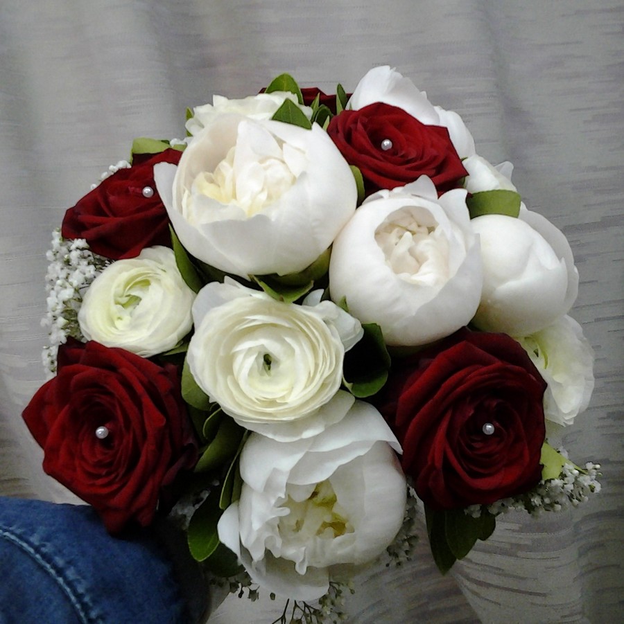bouquet mariee roses rouges vergez tarnos